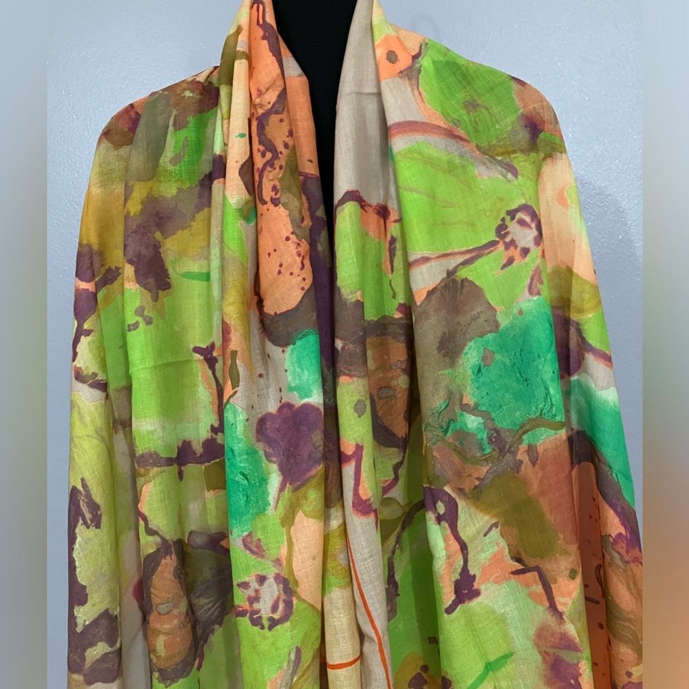100% Wool Purificacion Garcia  Mainau Wool Scarf - Picture 3 of 8